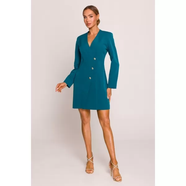  Dámské šaty MOE M793 OCEAN BLUE 
