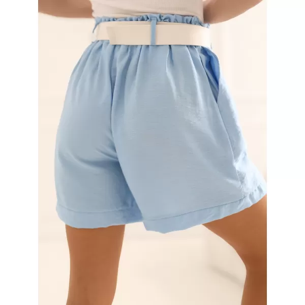  Dámské kraťasy RUE PARIS IT-SN-10366.69 LIGHT BLUE 