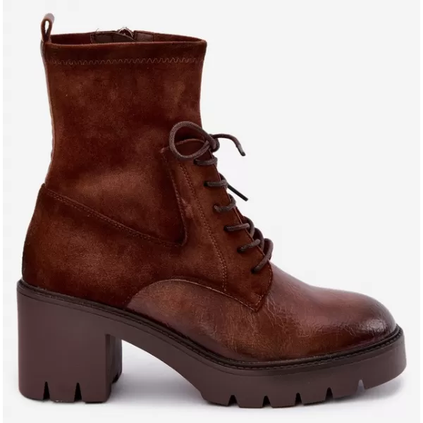  Dámské kotníkové boty VINCEZA 58665 BROWN 