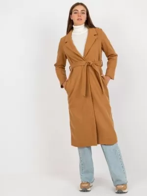 Dámský kabát OCH BELLA TW-PL-BI-5312.32 CAMEL