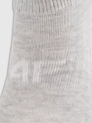 Ponožky 4F 4FJWMM00USOCF566 5 PÁRŮ COLD LIGHT GREY