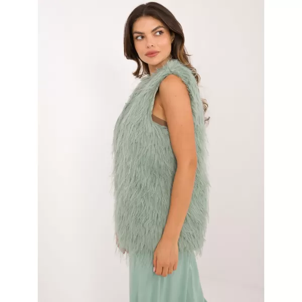  Dámská vesta WOOL FASHION ITALIA AT-KZ-2349-1.18 PISTACHIO 