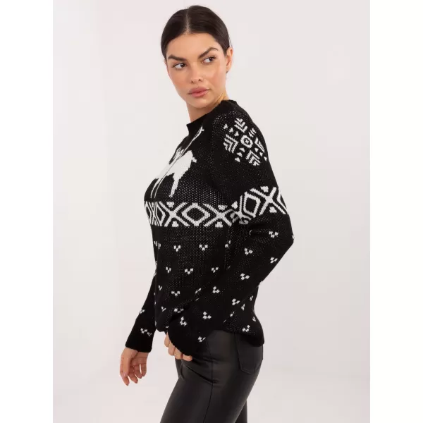  Dámský svetr ITALY MODA MI-SW-19128.34 NOIRE 