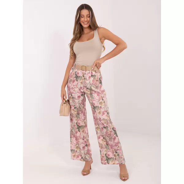  Dámské kalhoty RUE PARIS IT-SP-FL10232.21 DARK PINK 