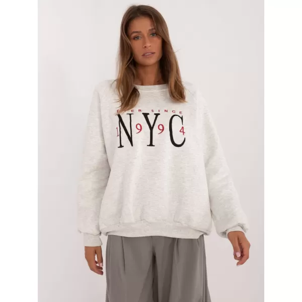  Dámská mikina MY RED LIPS EM-BL-857.88 LIGHT GREY 