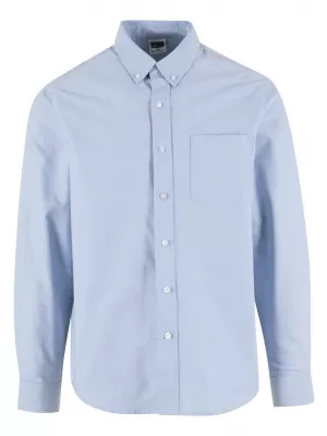 Pánská košile URBAN CLASSICS TB8094 LIGHT HORIZON BLUE