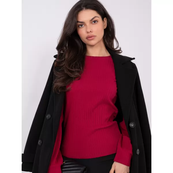  Dámská halenka RUE PARIS RV-BZ-A1052.00 BURGUNDY 