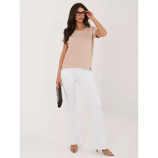  Dámské triko RUE PARIS RV-BZ-8837.67 BEIGE 
