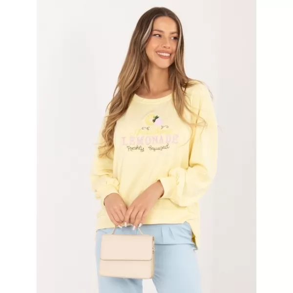  Dámská mikina RUE PARIS RV-BL-A1218.11P BRIGHT YELLOW 