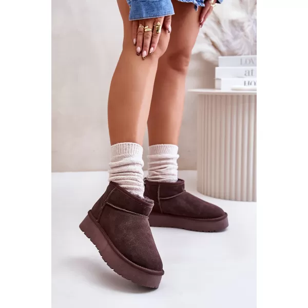  Dámské sněhule BOTO W5828 BROWN 