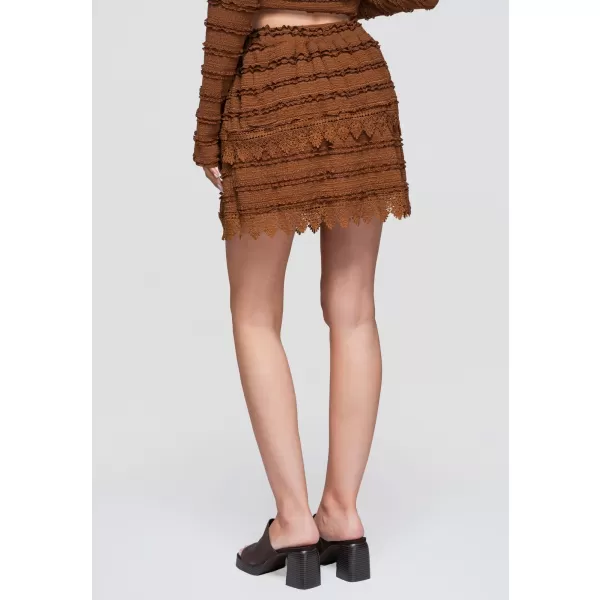  Dámská sukně OMBRE OW-GL-E0015 LIGHT BROWN 