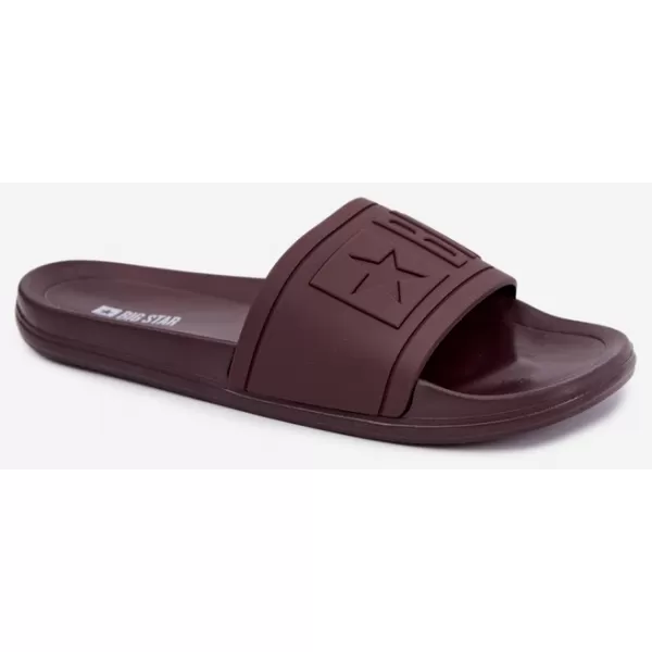  Dámské pantofle BIG STAR SHOES UU274072 HNĚDÁ 