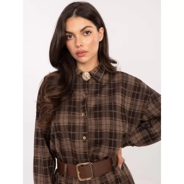  Dámská košile ITALY MODA IT-KS-21638.02 BROWN 
