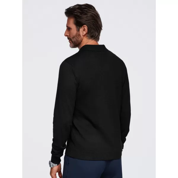  Pánská triko s límečkem OMBRE OM-POLS-0151 BLACK 