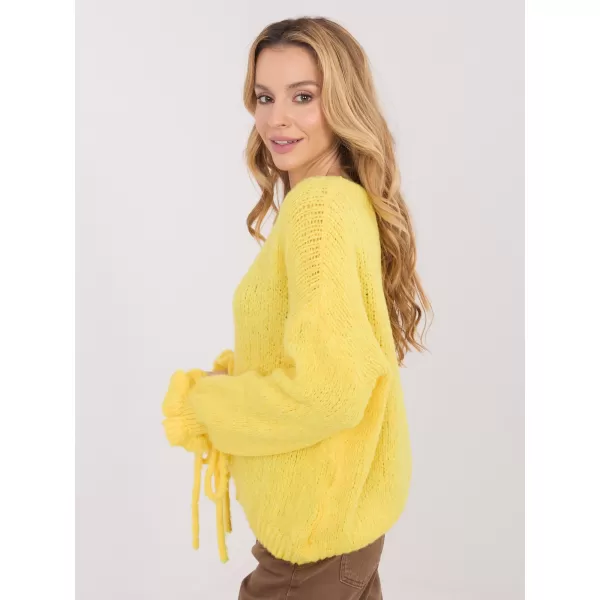  Dámský svetr ITALY MODA MI-SW-1512.28 YELLOW 