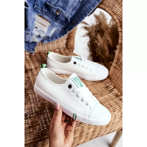  Dámské tenisky BIG STAR SHOES GG274006 WHITE/GREEN 