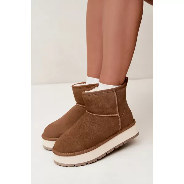  Dámské boty BIG STAR SHOES UU274692 BROWN/BEIGE 