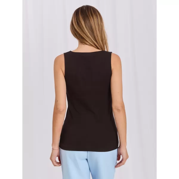  Dámský top RUE PARIS RV-TP-A1464.75 DARK BROWN 