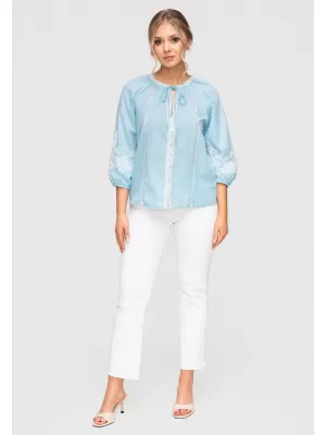 Dámská košile LARICA OW-SH-E0042 BLUE
