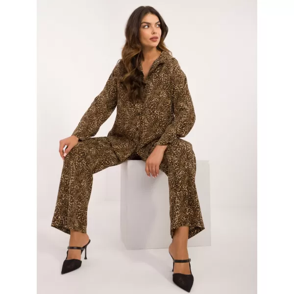  Dámský set ITALY MODA DHJ-KMPL-19588-4.77 DARK BEIGE 