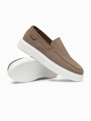 Pánské polobotky OMBRE OM-FOCS-0246 DARK BEIGE