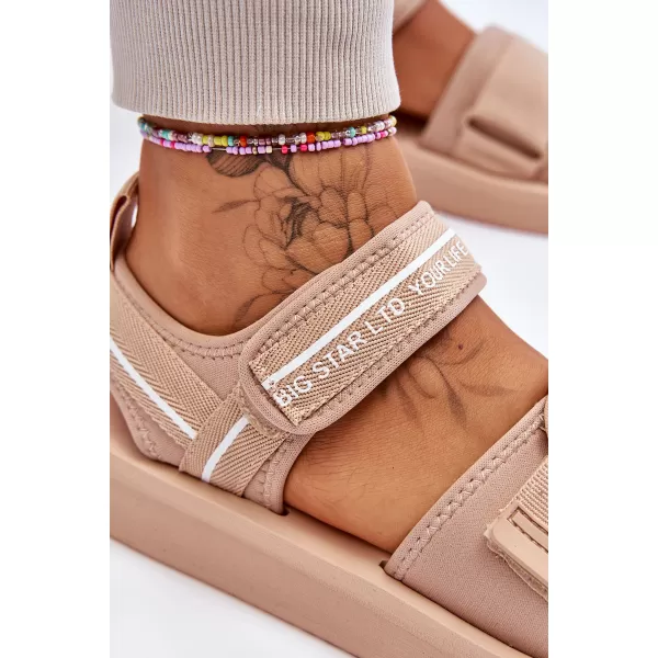  Dámské sandály BIG STAR SHOES LL274787 BEIGE 
