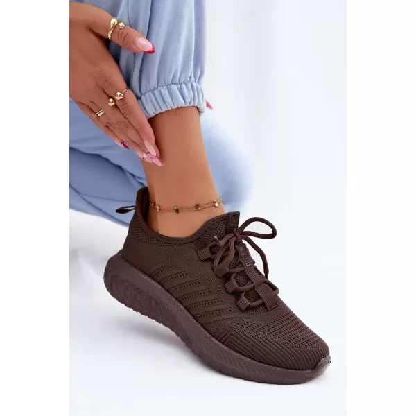  Dámské tenisky BIG STAR SHOES UU274055 BROWN/BEIGE 
