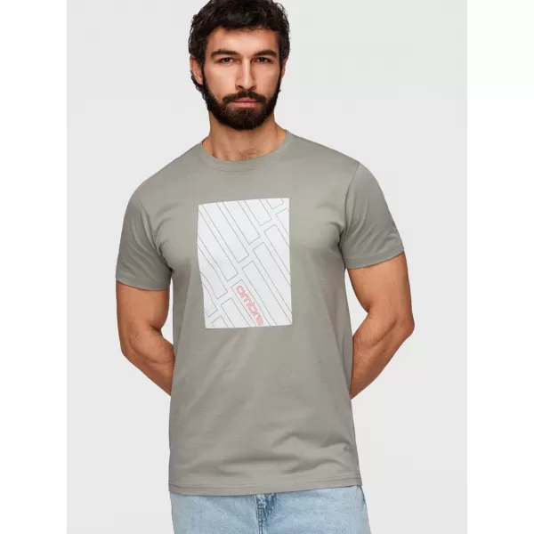  Pánské triko OMBRE OM-TSPT-0259 GREY 