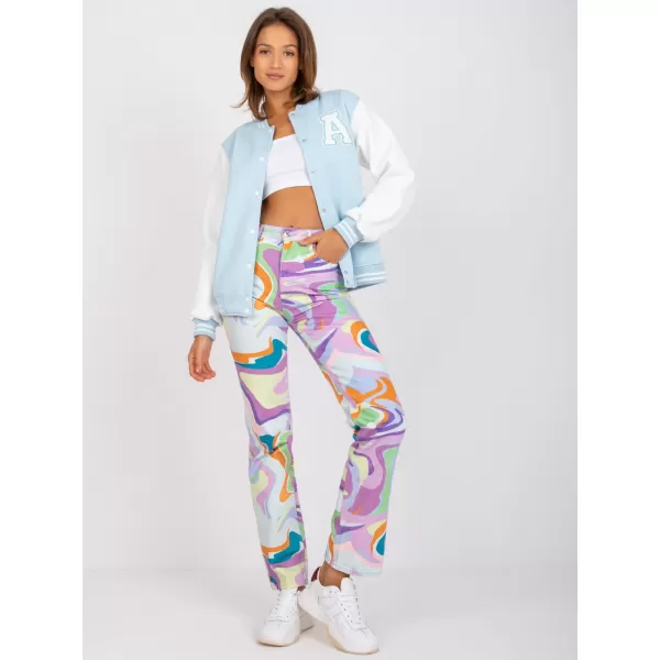  Dámská mikina EX MODA EM-BL-697.88 LIGHT BLUE 