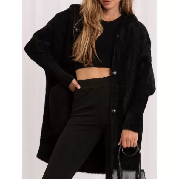  Dámský kabát FACTORY PRICE MBM-PL-1518.95P BLACK 