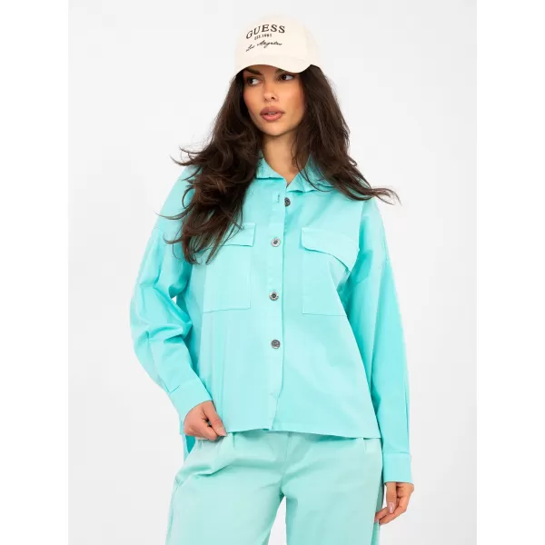  Dámská košile ITALY MODA IT-KS-FL9968.48 TURQUOISE 