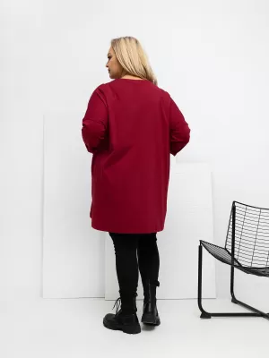 Dámská halenka RELEVANCE RV-BZ-A1076.00 BURGUNDY