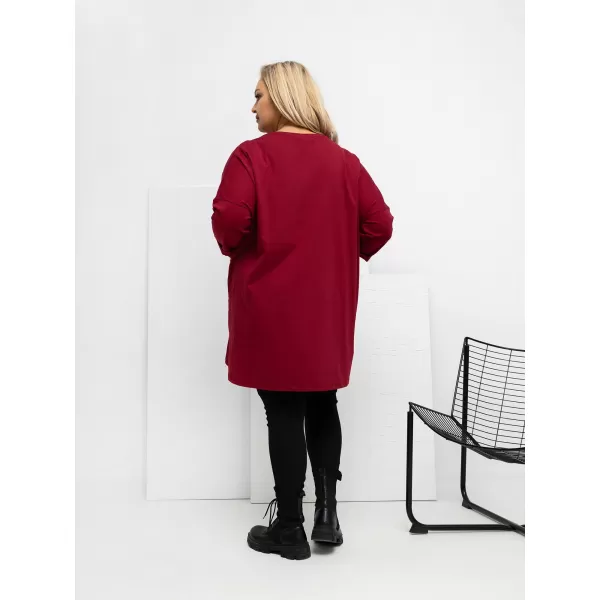  Dámská halenka RELEVANCE RV-BZ-A1076.00 BURGUNDY 