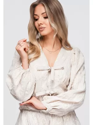 Dámská blůza OMBRE OW-TS-E0060 BEIGE