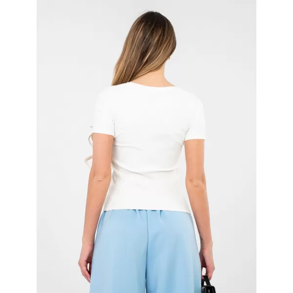  Dámské triko RUE PARIS RV-BZ-A1191.77 WHITE 