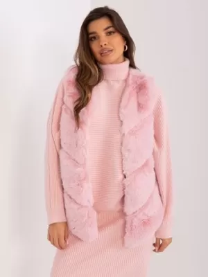 Dámská vesta WOOL FASHION ITALIA AT-KZ-2349.00P BRIGHT PINK