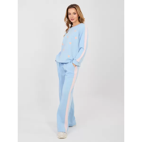  Dámská tepláková souprava RUE PARIS IT-KMPL-22211.32 LIGHT BLUE 
