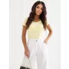 Dámské triko RUE PARIS RV-BZ-A1267.08 BRIGHT YELLOW