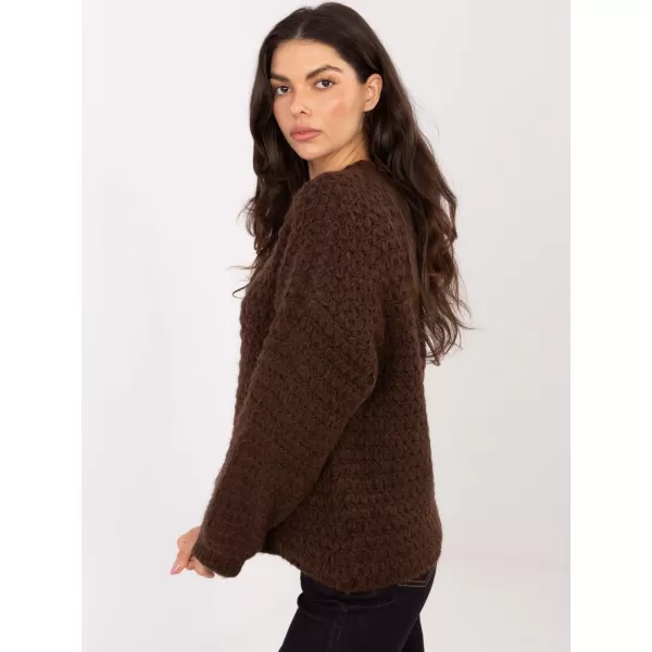  Dámský svetr ITALY MODA MI-SW-1028.22 BROWN 