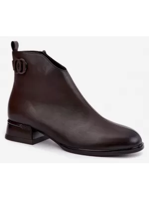 Dámské kotníkové boty VINCEZA 58692 CHOCOLATE