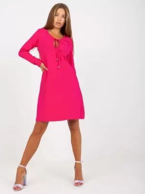 Dámské šaty RUE PARIS RV-SK-8054.46P FUCHSIA