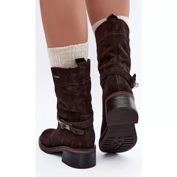  Dámské boty BIG STAR SHOES UU274609 BROWN/BEIGE 