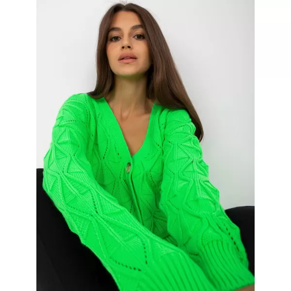  Dámský svetr RUE PARIS LC-SW-8035.06X FLUO GREEN 
