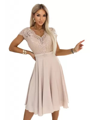 Dámské šaty NUMOCO 381-7 BÉŽOVÁ