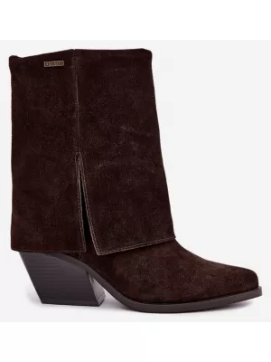 Dámské kozačky BIG STAR SHOES UU274115 BROWN/BEIGE SHADOWS