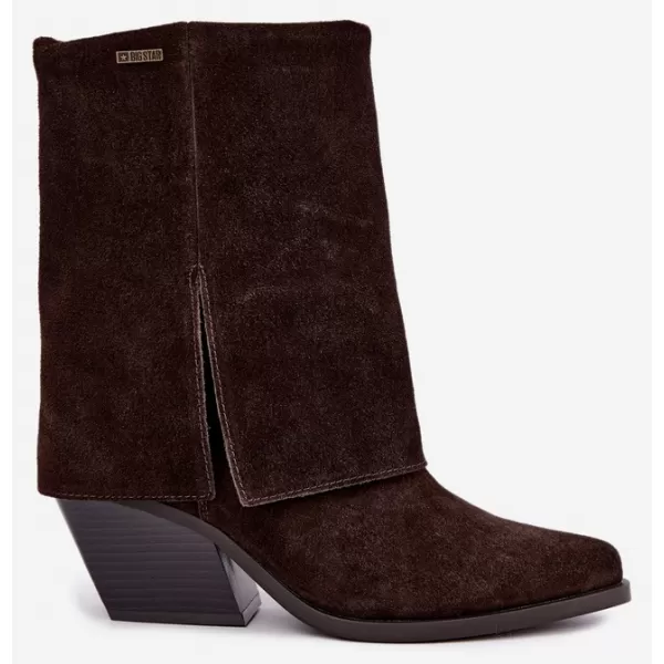  Dámské kozačky BIG STAR SHOES UU274115 BROWN/BEIGE SHADOWS 