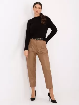 Dámské kalhoty RUE PARIS IT-SP-FL8576.06P BROWN