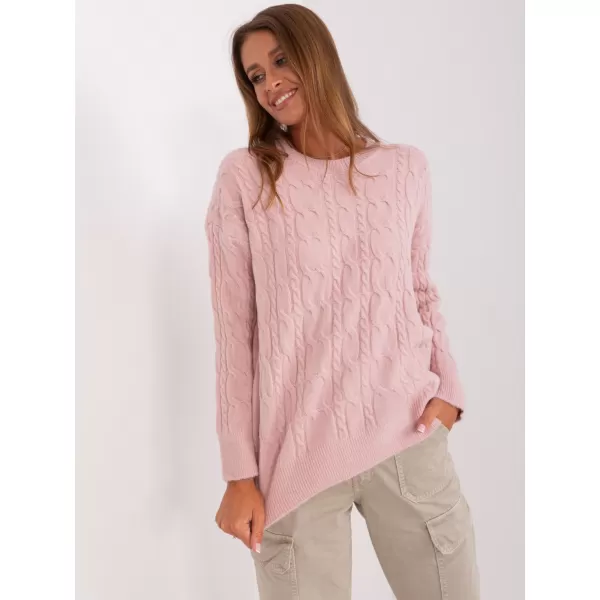  Dámský svetr WOOL FASHION ITALIA AT-SW-2335-1.68P BRIGHT PINK 