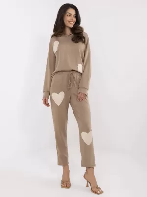 Dámský set ITALY MODA MI-KMPL-M61431.68P DARK BEIGE