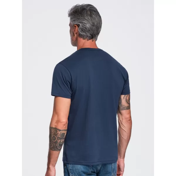  Pánské tričko OMBRE OM-TSCT-0305 NAVY BLUE 